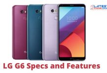 LG G6 Specs and Features LG G6 Specs and Features