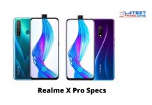 Realme X Pro Specs Realme X Pro Specs
