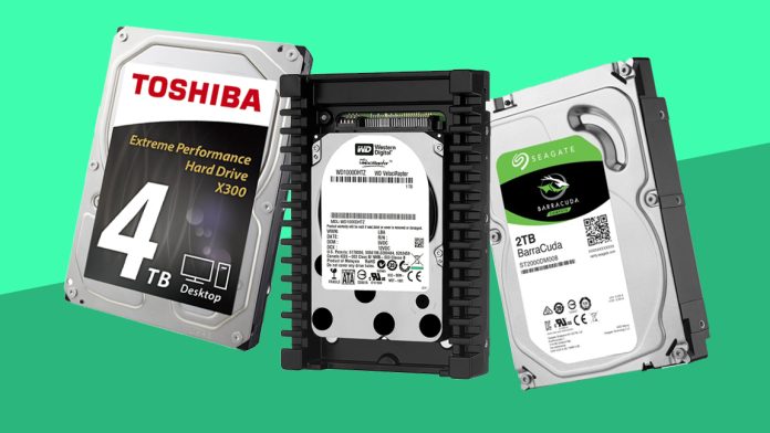 hard disk storage capacity list