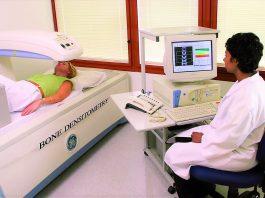 The Santa Fe Imaging Center’s DEXA scan can be used to identify osteoporosis.