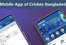 Mobile App of Crickex Bangladesh casino
